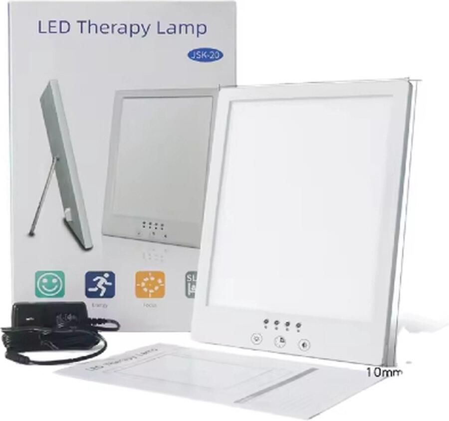 Jumalu Lichttherapie Daglichtlamp SAD Lamp 2000 tot 12000 Lux Timer 15-30-45-60 Min UV Vrij Wit