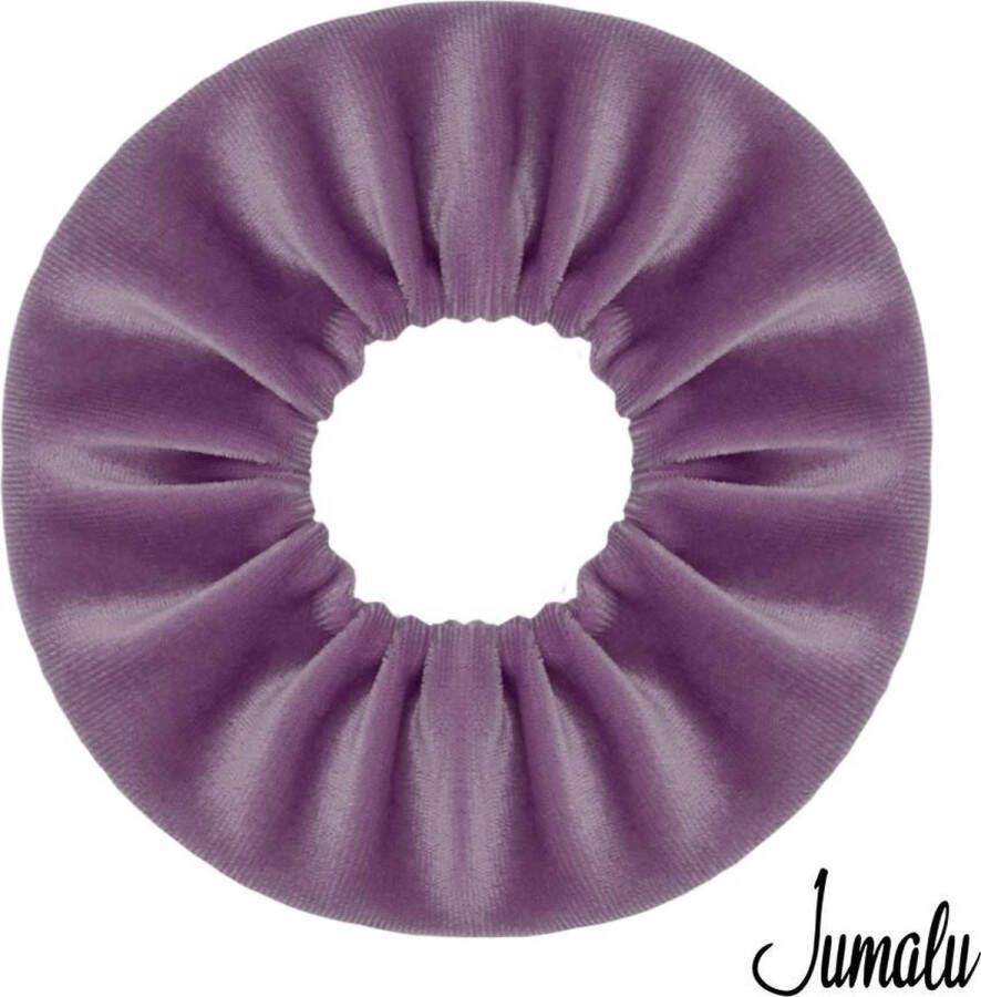 Jumalu scrunchie velvet haarwokkel haarelastiekjes lila 1 stuk