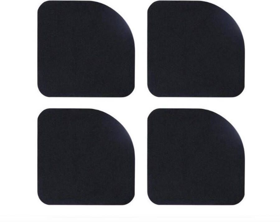 Jumalu Wasdroger Pads zwart Antislip Trillingsmat dempingsmat Set van 4 stuks