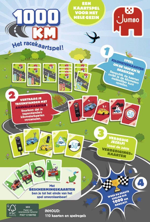 Jumbo 1000KM bordspel 1000 KM Bordspel