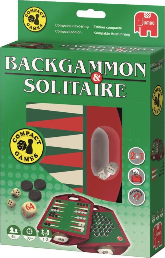 Jumbo Backgammon & Solitaire Reiseditie