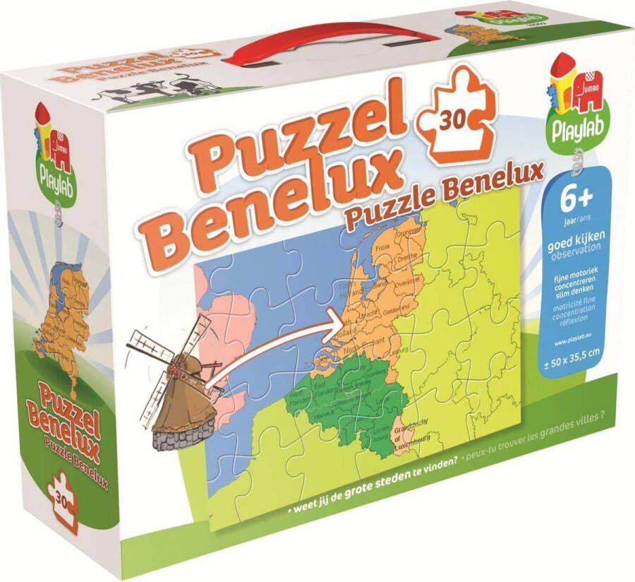 Jumbo Benelux landkaart- Puzzel 30 stukjes