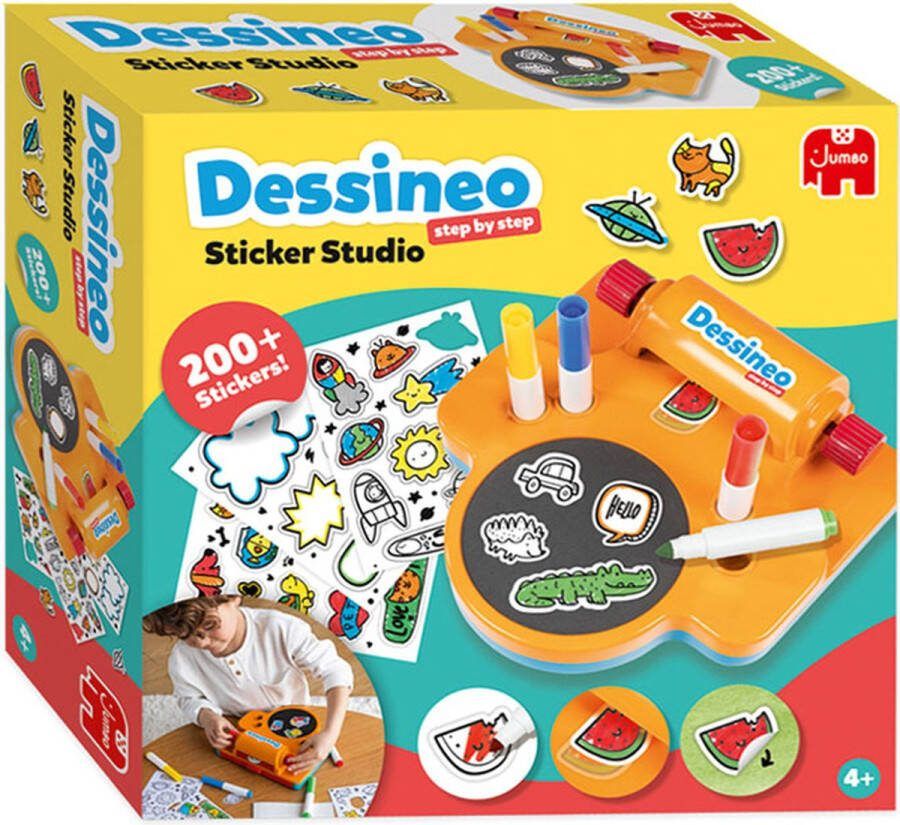 Jumbo Dessineo Sticker Studio Stickers maken Kleur je eigen stickers