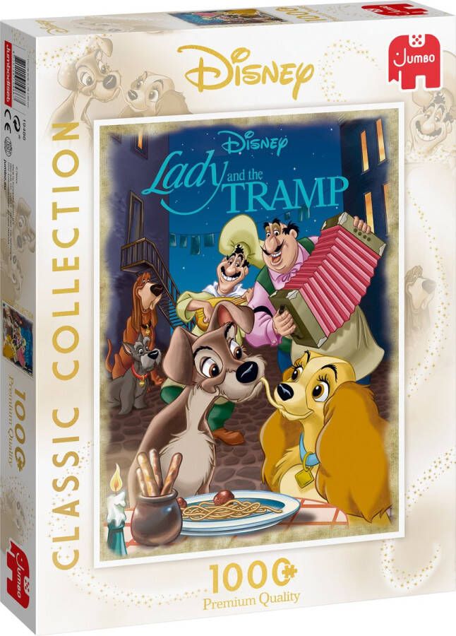 Jumbo Puzzel Disney Classic Collection Lady & The Tramp Legpuzzel 1000 stukjes