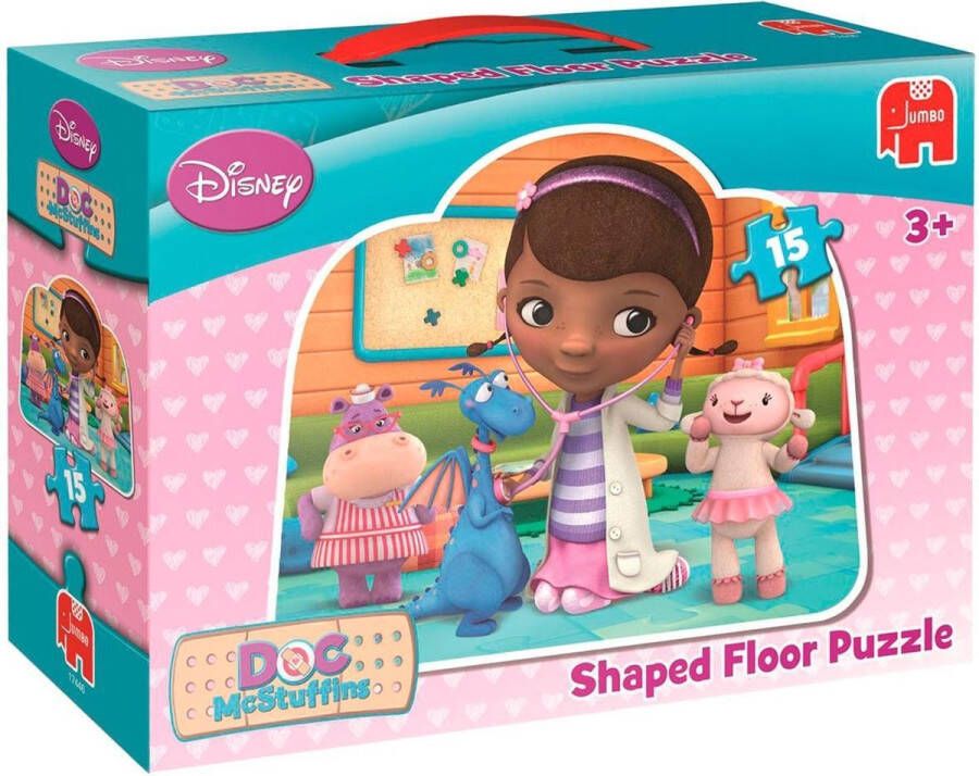 Jumbo Doc McStuffins Gevormde Vloerpuzzel 15 stukjes