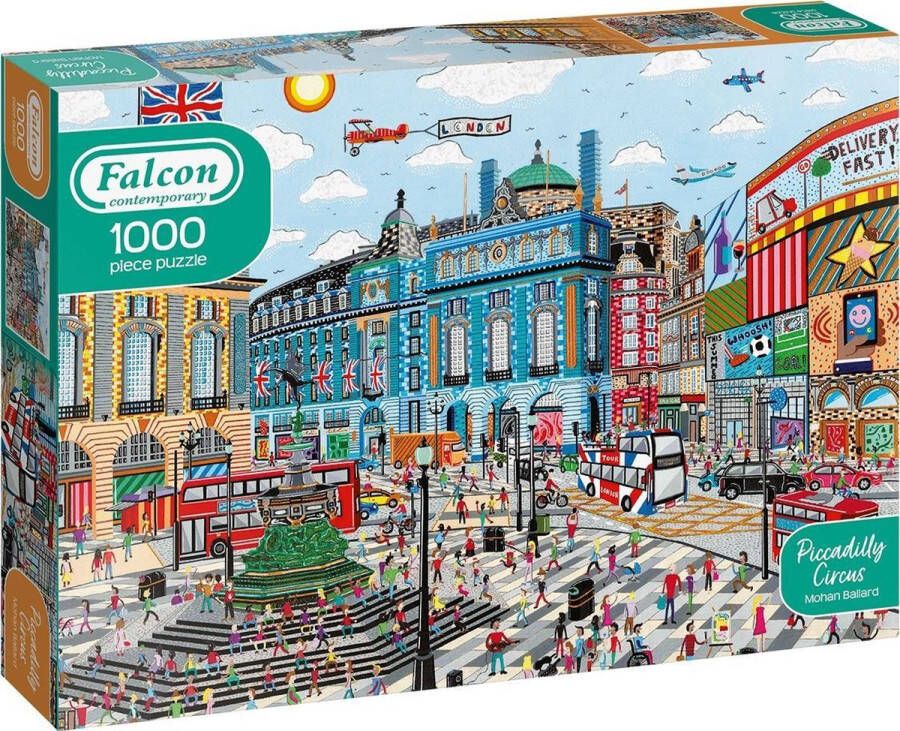 Jumbo Falcon Contemporary puzzel Piccadilly Circus Legpuzzel 1000 stukjes