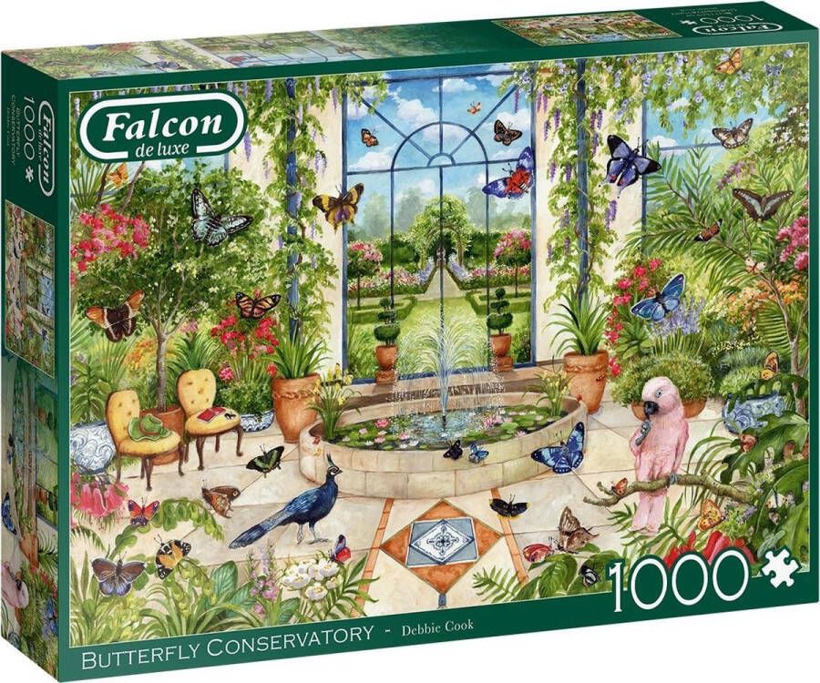 Jumbo Falcon puzzel Butterfly Conservatory Legpuzzel 1000 stukjes