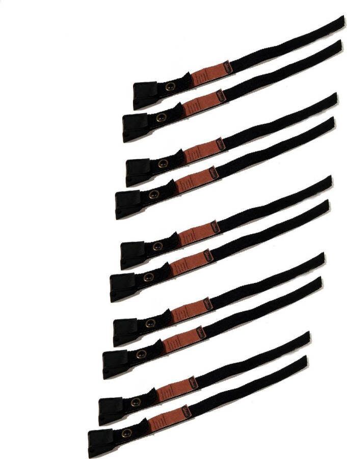 JUMBO (fiets) spanband 40cm 18mm breed met plastic gesp 10 stuks