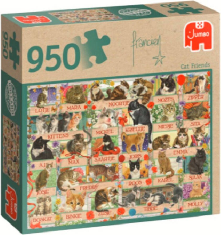 Jumbo Francien Cat katten Friends Puzzel 950 stukjes