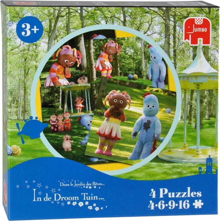 Jumbo In de Droomtuin 4 in 1 puzzel