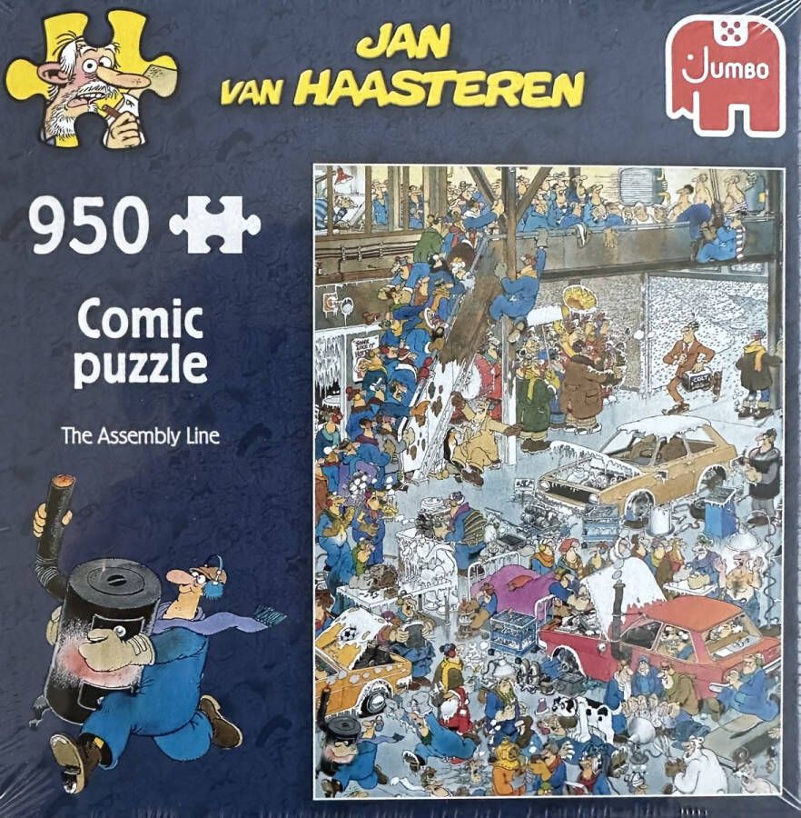 Jumbo Jan van Haasteren 950 stukjes comic puzzle The Assembly line puzzel De lopende band