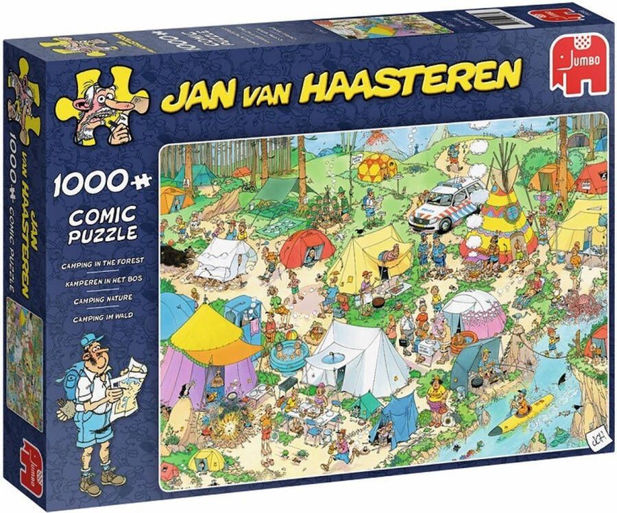 Jan van Haasteren Jumbo puzzel 1000 stukjes Kamperen in het Bos