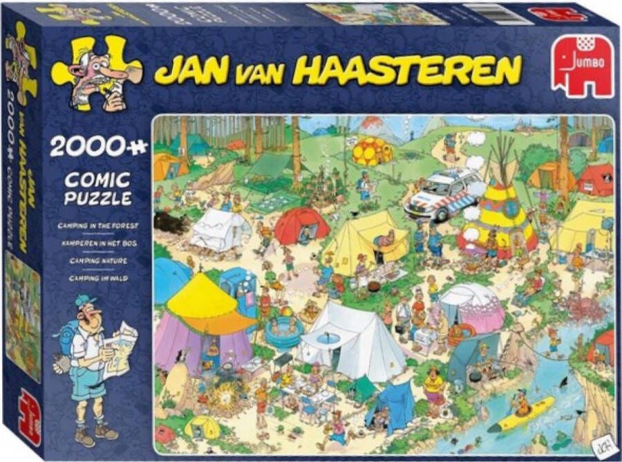 Jumbo legpuzzel Jan van Haasteren Kamperen in het bos 2000 stukjes