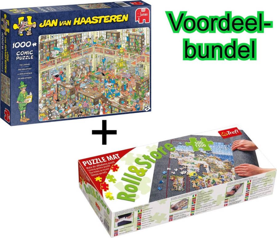 Jan van Haasteren Puzzel 1000 stukjes voordeel bundel met puzzelmat