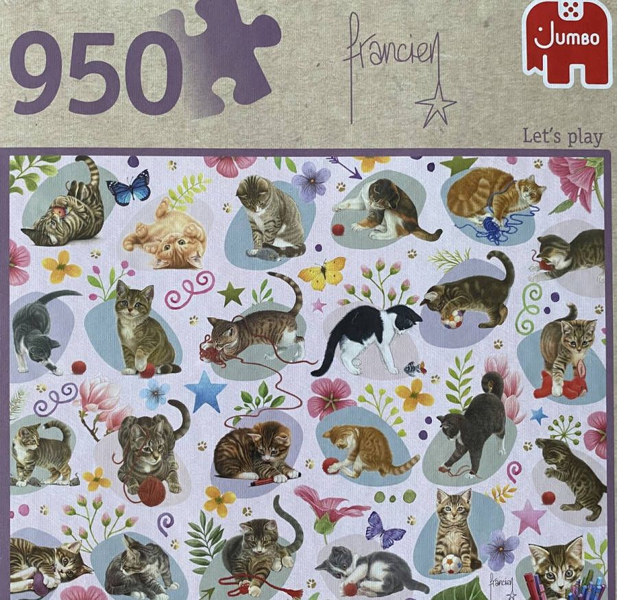 Jumbo katten Letz s play Francien puzzel 950 stukjes