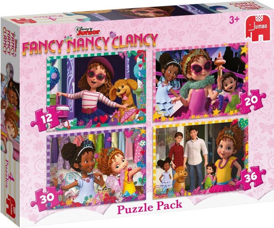 Jumbo Legpuzzel Fancy Nancy 4-in-1 98 Stukjes