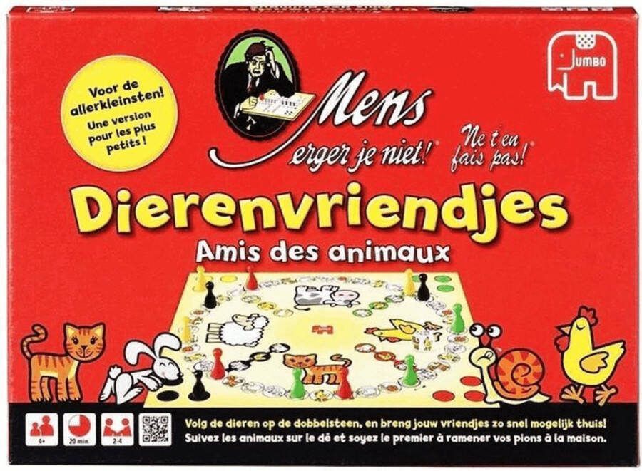 Jumbo Mens Erger Je Niet! Dierenvriendjes Bordspel