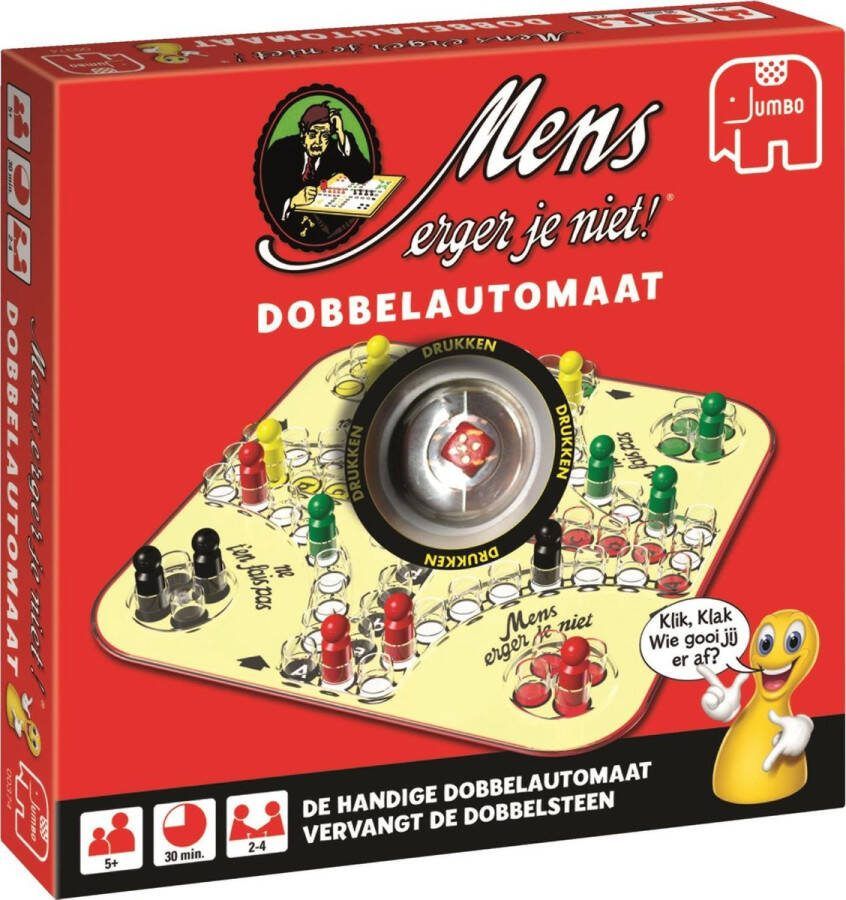 Jumbo Mens Erger Je Niet! Dobbelautomaat Bordspel
