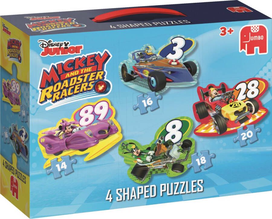 Jumbo puzzel 14-16-18-20 stukjes Mickey RR 4 in1 Shaped