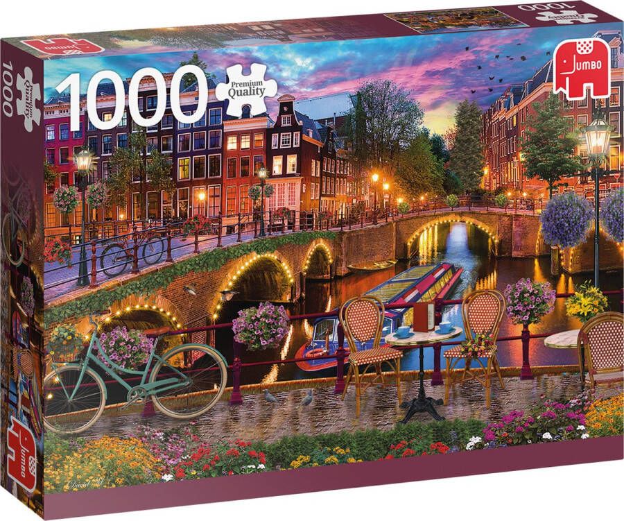 Jumbo Premium Collection Puzzel Amsterdam Canals Legpuzzel 1000 stukjes