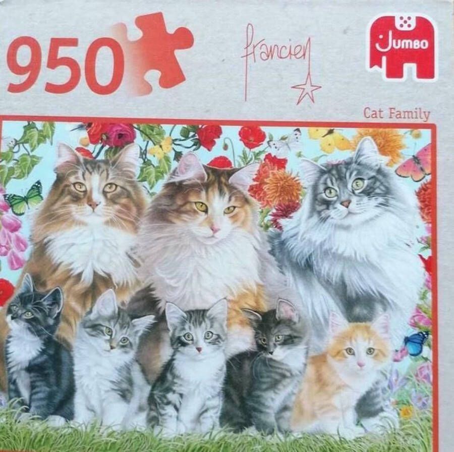 Jumbo Premium Collection Puzzel Francien Cat Family Legpuzzel 950 stukjes