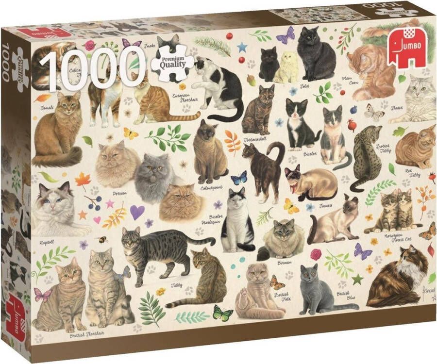 Jumbo Premium Collection Puzzel Franciens Katten Legpuzzel 1000 stukjes