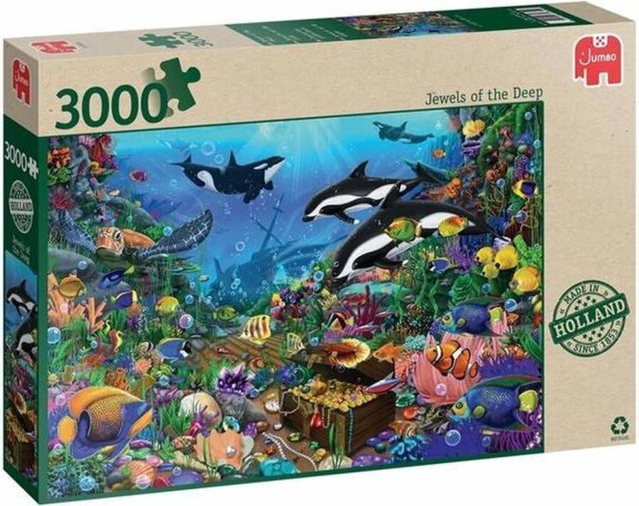 Jumbo Premium Collection Puzzel Jewels of the Deep Legpuzzel 3000 stukjes