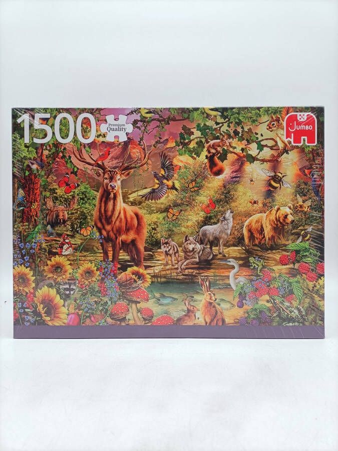 Jumbo Premium Collection Puzzel Magisch Bos bij Zonsondergang Legpuzzel 1500 stukjes