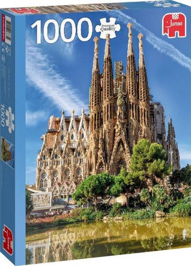 Jumbo Premium Collection Puzzel Sagrada Familia View Barcelona Legpuzzel 1000 stukjes