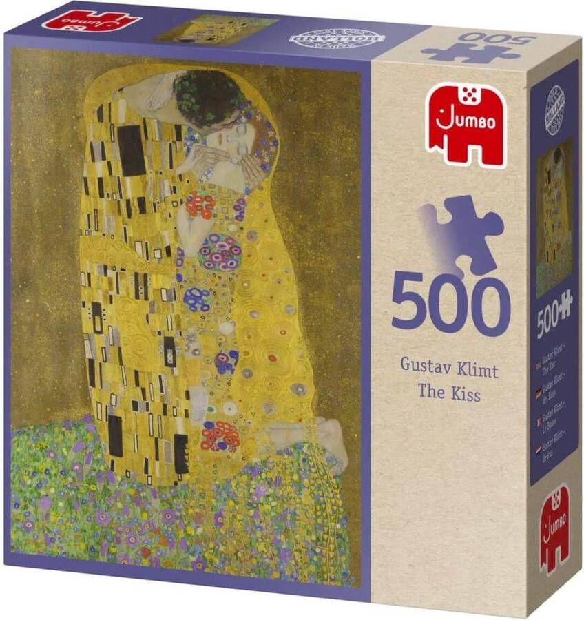 Jumbo puzzel 500 stukjes Gustav Klimt The Kiss