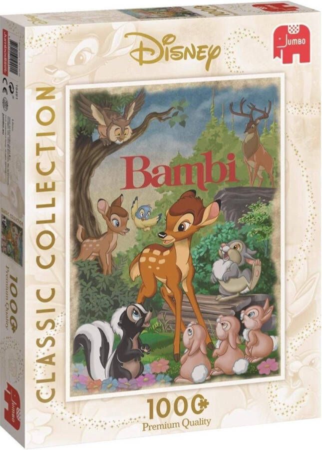 Jumbo Puzzel Disney Classic Collection Bambi Legpuzzel 1000 stukjes