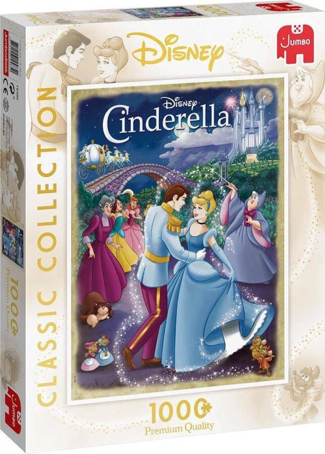 Jumbo Puzzel Disney Classic Collection Cinderella Legpuzzel 1000 stukjes