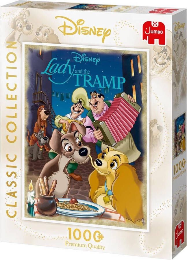 Jumbo Puzzel Disney Classic Collection Lady & The Tramp Legpuzzel 1000 stukjes