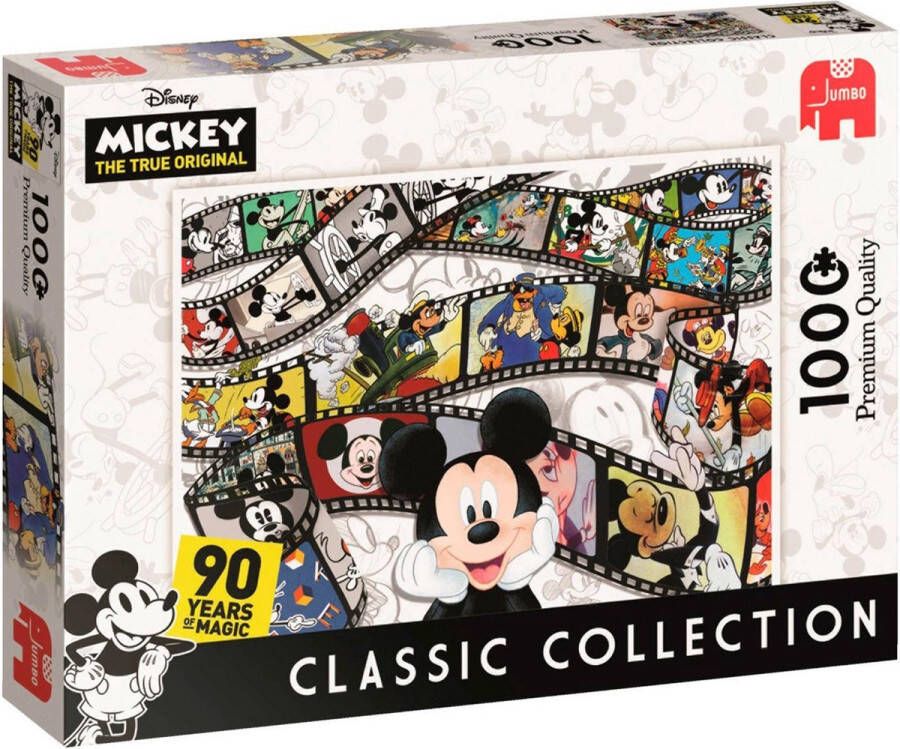 Jumbo Puzzel Disney Classic Collection Mickey Mouse 90th Anniversary Legpuzzel 1000 stukjes