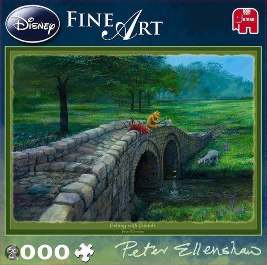 Jumbo Puzzel Disney FA Fine Art Fishing with Friends Legpuzzel 1000 stukjes