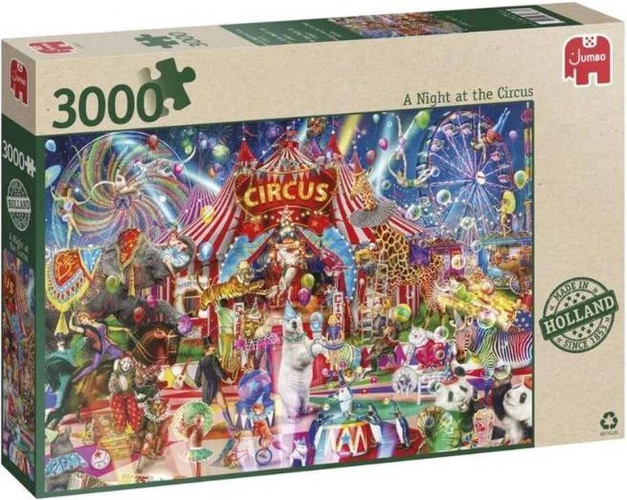 Jumbo Puzzel Een avond in het circus 3000 stukjes 122 cm x 85 cm