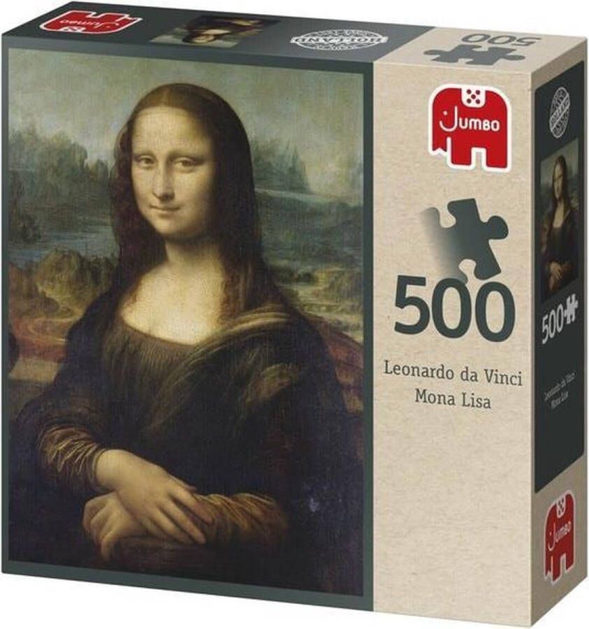 Jumbo puzzel Leonardo da Vinci Mona Lisa 500 stukjes