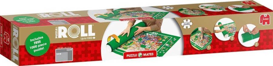 Jumbo Puzzle & Roll + Puzzel 1000 stukjes 70x100cm Puzzelmat
