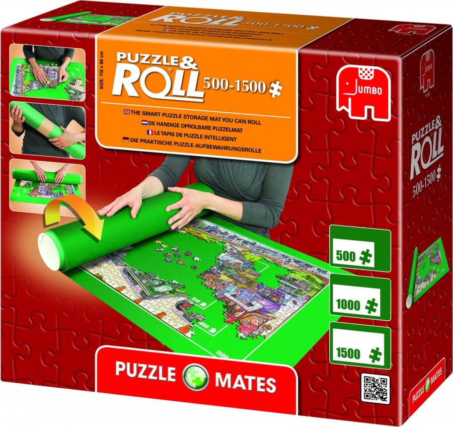 Jumbo Puzzle & Roll Puzzelrol 500 tot 1500 Stukjes 118x66 cm Puzzelmat