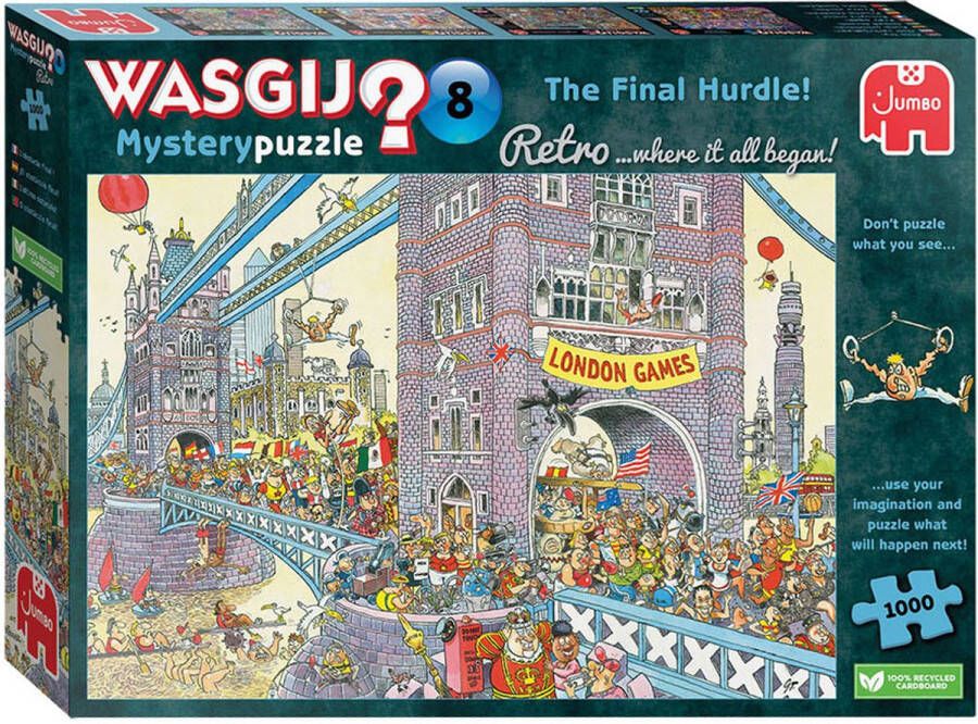 Jumbo wasgij retro mystery 8 1000 stukjes de laatste horde