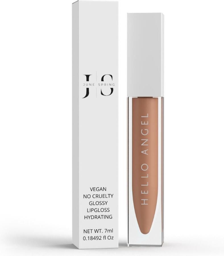 June Spring Liquid Lipstick Matte Merk: Naam: Hello Angel Beige Nude Vegan & Bio Lipstick Hoge Kwaliteit Lippenstift Volume Lipstick Matte Liquid Lipstick met Pigment