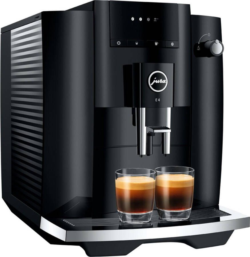 Jura Espresso E4 Piano Black | Espressomachines | Keuken&Koken Koffie&Ontbijt | 7610917154357