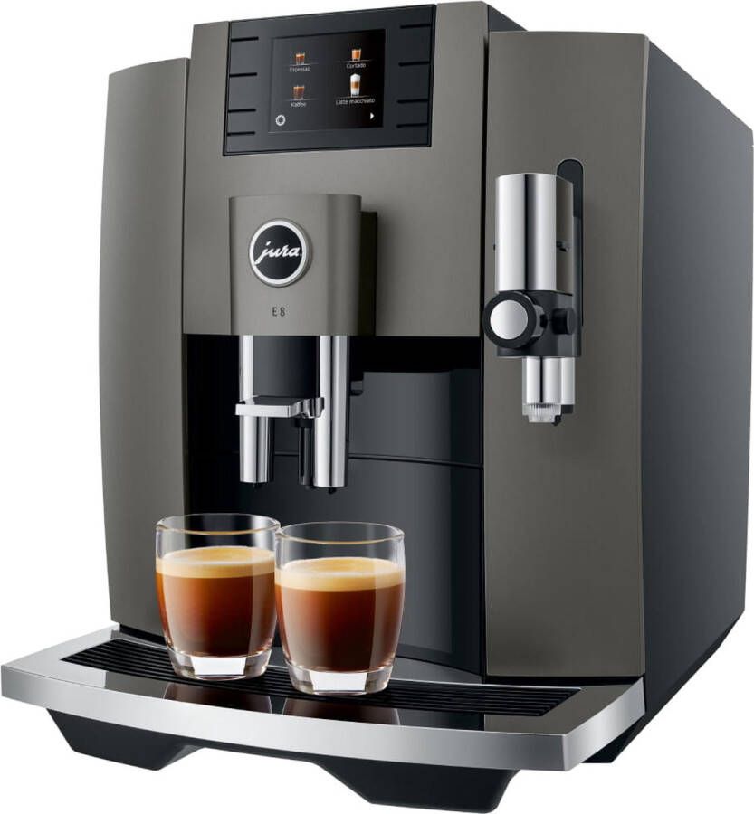 Jura Espresso E8 Dark Inox (EB) | Espressomachines | Keuken&Koken Koffie&Ontbijt | 7610917153640
