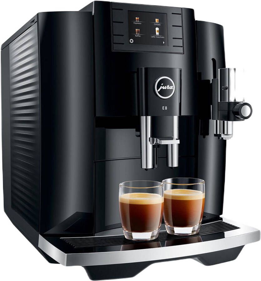 Jura Espresso E8 Piano Black (EB) OP=OP | Espressomachines | Keuken&Koken Koffie&Ontbijt | 7610917153558