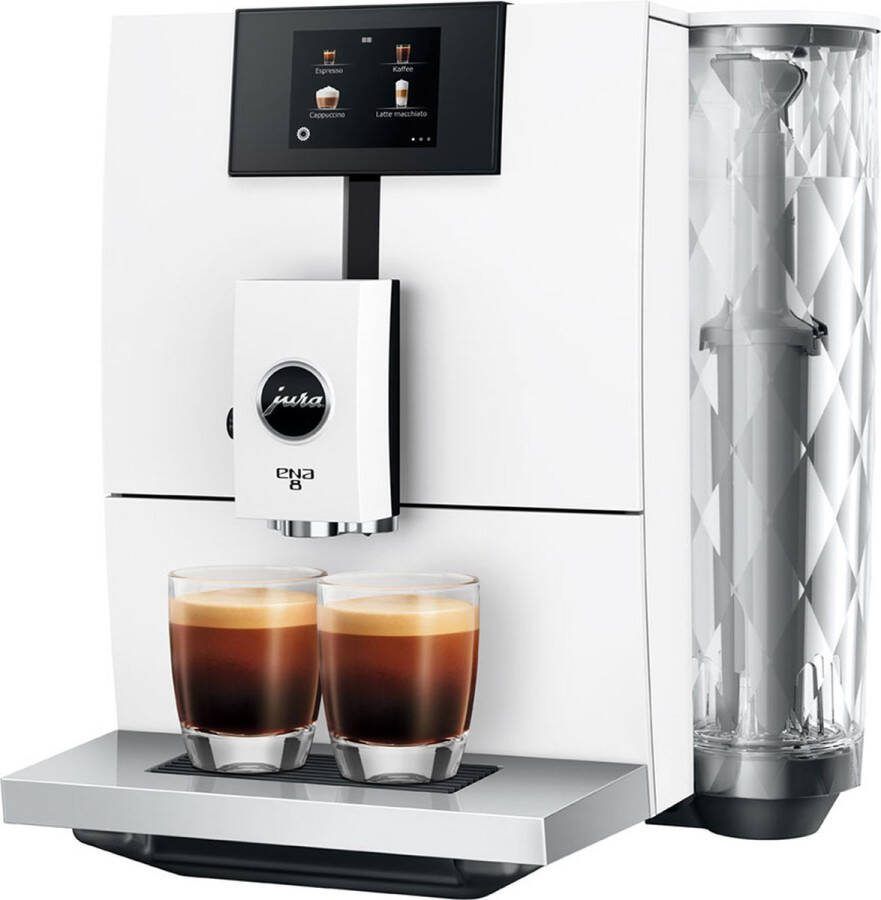 Jura Espresso ENA8 Touch Full Nordic Wit | Espressomachines | Keuken&Koken Koffie&Ontbijt | 7610917154913