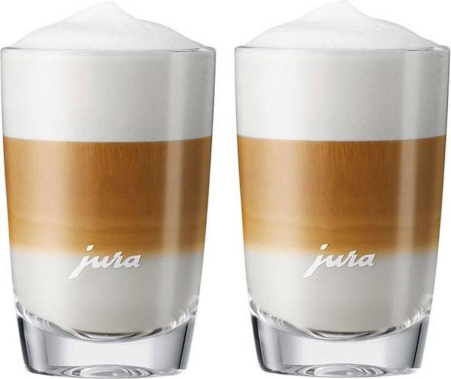 Jura Latte Macchiato Glas Rond Klein 10 5cm 2 stuks