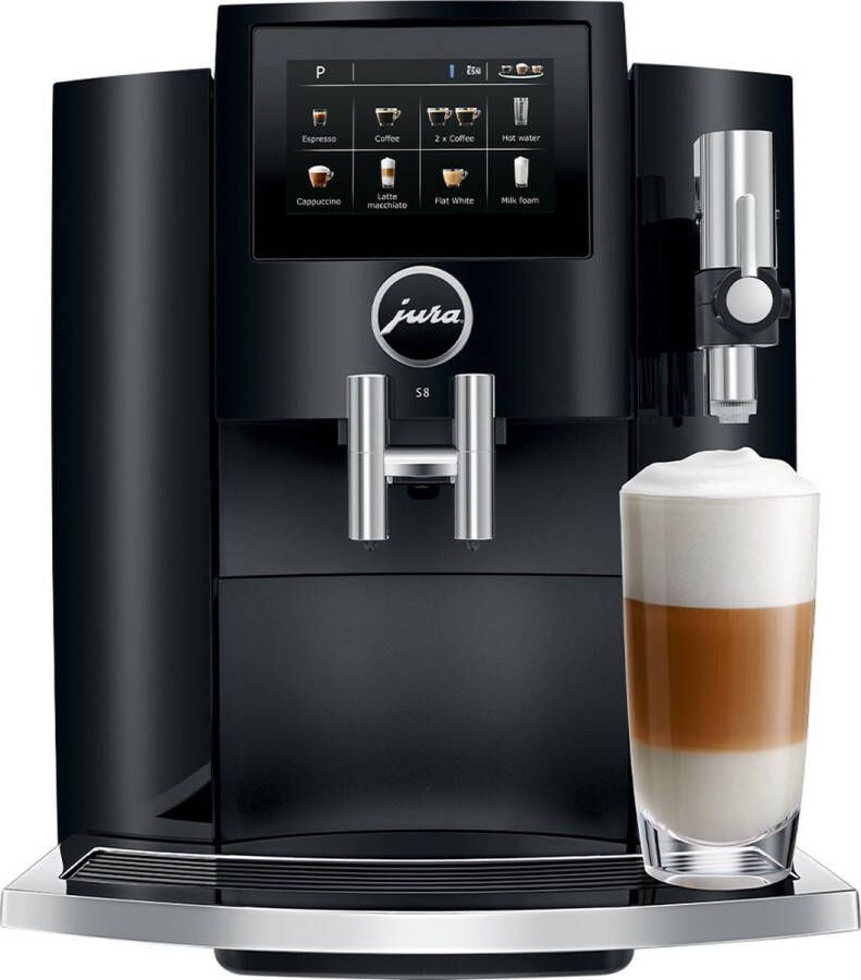 Jura Espresso S8 Zwart (EA) | Volautomatische espressomachines | Keuken&Koken Koffie&Ontbijt | 7610917153817