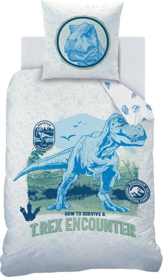 Jurassic World Dekbedovertrek Encounter Eenpersoons 140 x 220 cm Katoen