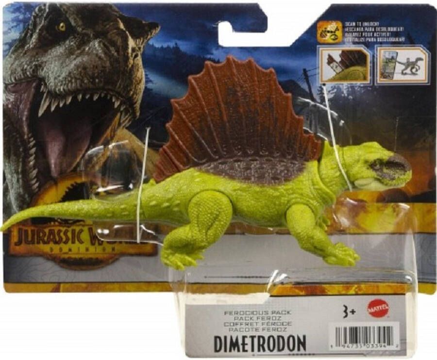 Jurassic World Dimetrodon Dinosaur Actiefiguur 14 cm groot