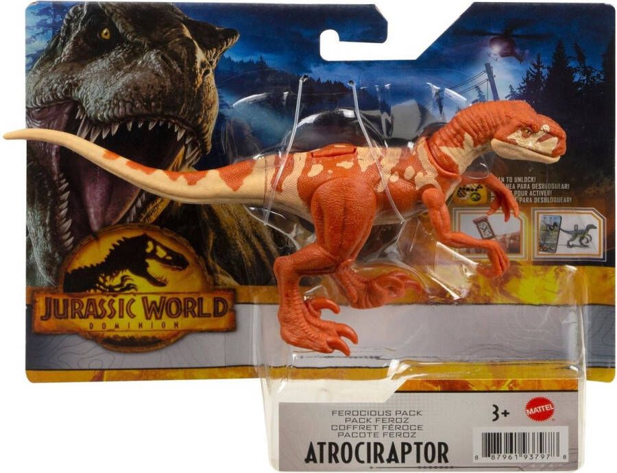 Jurassic World Dimetrodon Dinosaur Atrociraptor 14 cm lang Actiefiguur